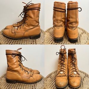 Western lace up boot